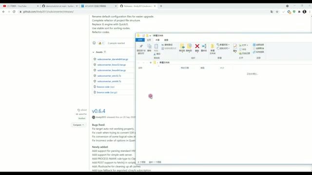 Sub-converter后端程序运行界面