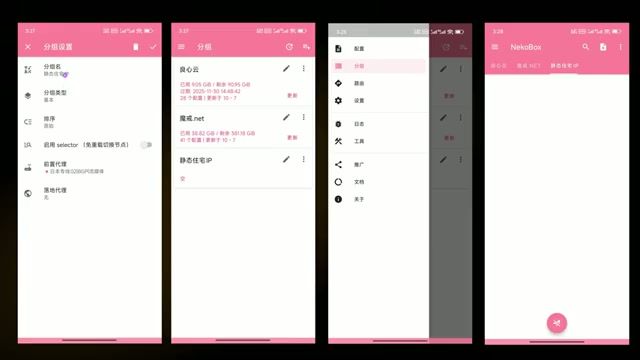 Nekobox分组与前置代理配置